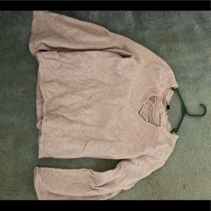 American Eagle pink Bell sleeve sweater